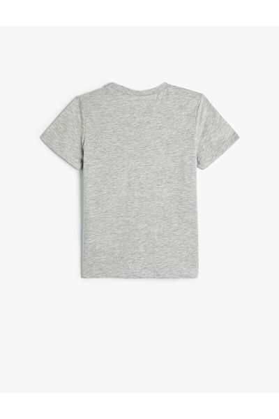 Koton Tricou cu mânecă scurtă cu imprimeu tigru și decolteu
