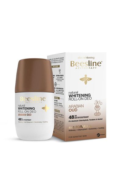 Beesline مزيل العرق رول اون لتبييض البشرة - العود العربي