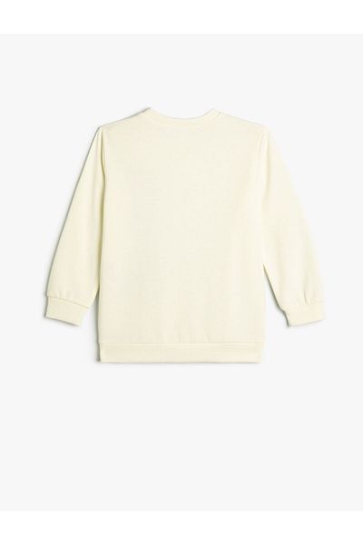 Koton Sweatshirt Skateboard Printed Long Sleeve Crew Neck Ribbed