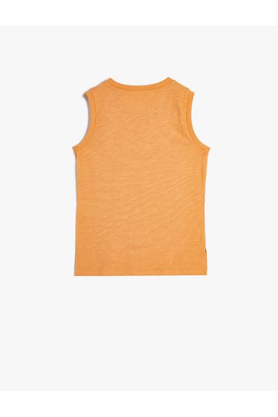 Koton Basic-Tanktop aus Baumwolle mit Rundhalsausschnitt