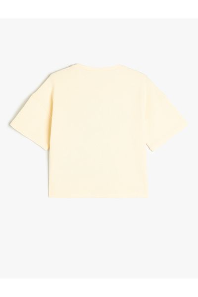 Koton T-Shirt Dolphin printed κοντό μανίκι Crew λαιμόκοψη από βαμβάκι