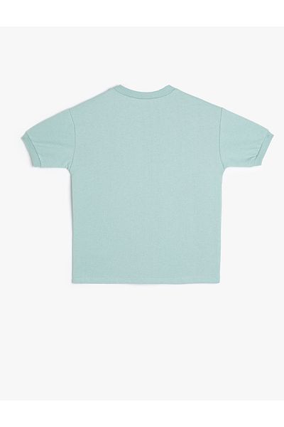 Koton T-Shirt Tennis Printed Short Sleeve Crew Neck Cotton