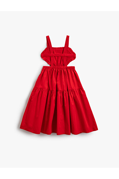 Koton Függő ruha ablak részletes fodros pamut