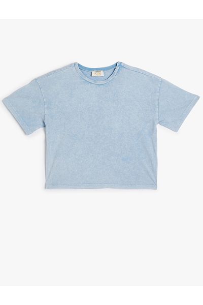 Koton Tricou de bază cu mânecă scurtă și cu gâtul rotund