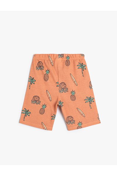 Koton Basic Shorts with Tie Waist and Pocket Detail
