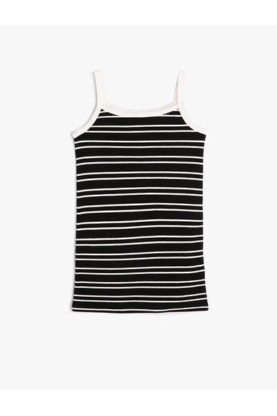 Koton Thin Strap Ribbed Pencil Dress