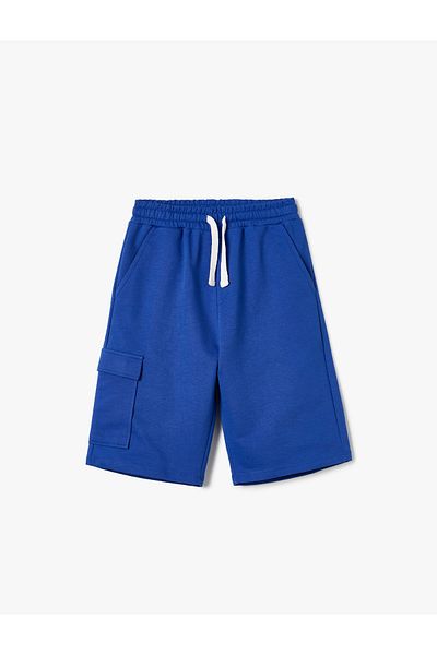 Koton Shorts with Lace-Up Waist Cargo Pocket Detail