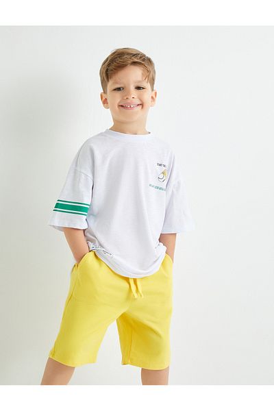 Koton White Boy T-Shirt 4Skb10521Tk