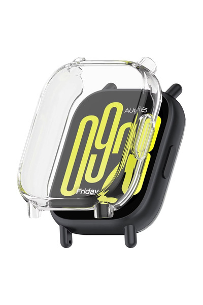 İncisoft Xiaomi Redmi Watch 5 Active Uyumlu Kasa Ve Ekran Koruyucu 360 Tam Koruma Silikon Kılıf