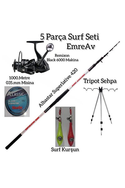 Albastar Surf Olta Set 5 Parça