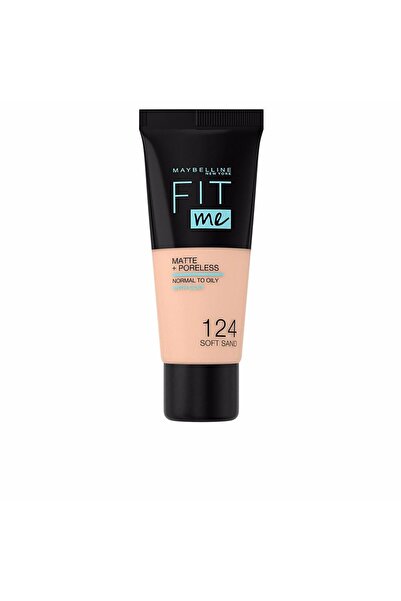 Maybelline New York Fit Me Matte+poreless Foundation #124-soft Sand 30 ml
