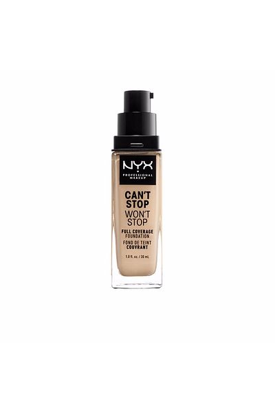 NYX Professional Makeup Can't Stop Won't Stop Foundation mit vollständiger Abdeckung #nude 30 ml