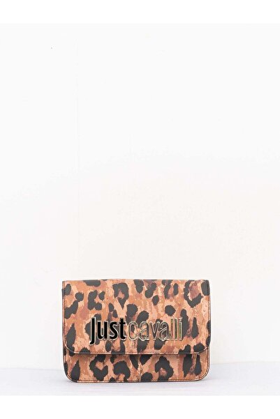 Just Cavalli Leopard Print Women's Shoulder Bag - Metal Buckle, Brand Logo, 77Ra4Bbazs766-633