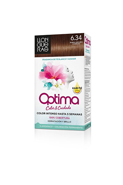 Llongueras Optima Hair Colour #6.34-golden Deep Blond