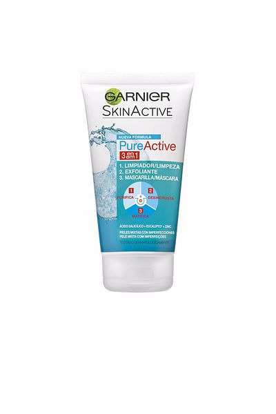 Garnier Pure Active 3 En 1 Jel Limpiador Piel Grasa Garnier 150 ml