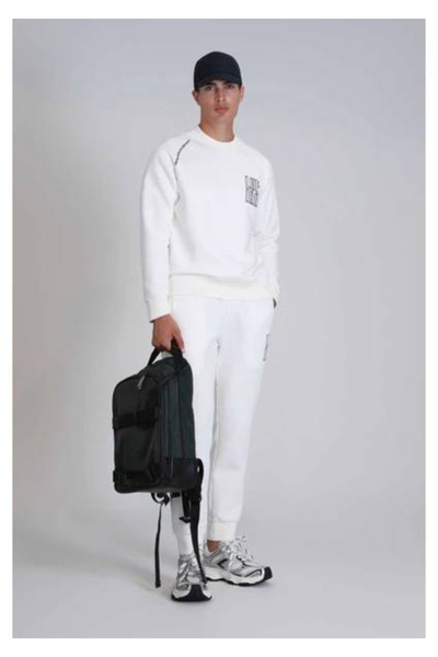 Lufian سويت شيرت أبيض للرجال - ديجو 112030130