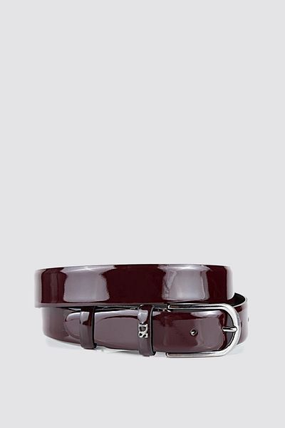 D'S Damat Ds Groom Burgundy Patterned Belt
