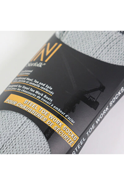 NORFOLK Підрядник Сталеві робочі черевики з підкладкою та підсиленням Термошкарпетки Сірі