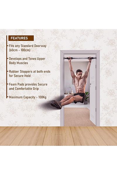 Endless El1037 Adjustable Pull Up Bar For Home Doorway | Stainless Steel | Gym,home Workout | Unisex