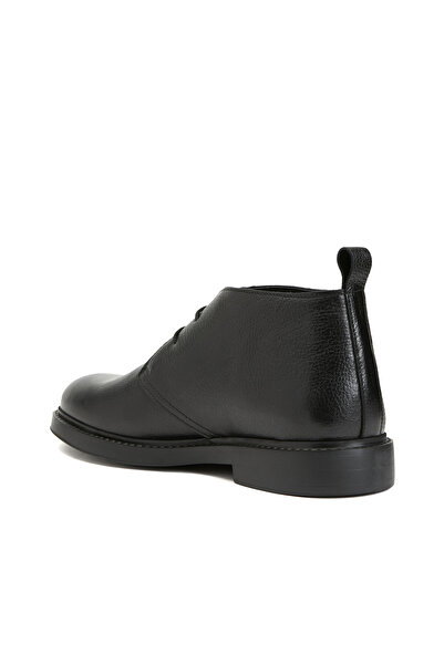 Dıvarese Siyah Erkek Deri Bot