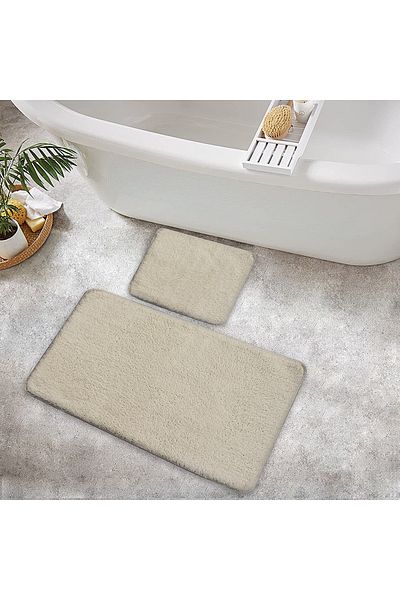 Moda Dekor Maxiform Cream 50x80 Ματ Μπάνιου 2 τεμαχίων