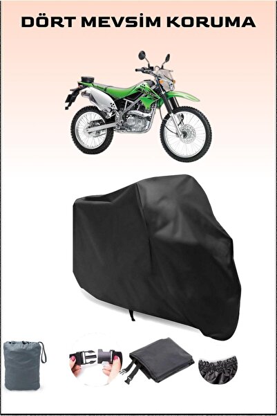 Breen أسود Kawasaki Klx 150 L متوافق مع القماش المشمع للدراجات النارية، غطاء ...