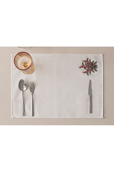 BUGİ HOME COLLECTİON Kukina Premium Series American Service Πάπια Λινό Ύφασμα 35x50 cm Ορθογώνιο Μονό