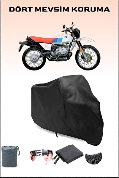 Breen قماش دراجة نارية أسود متوافق مع Bmw R 80 Gs، غطاء المحرك