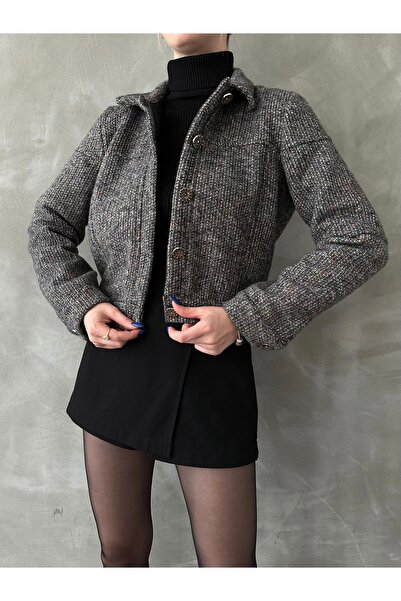 Miss Allos Γυναικείο παλτό με γιακά πόλο κανονικής εφαρμογής