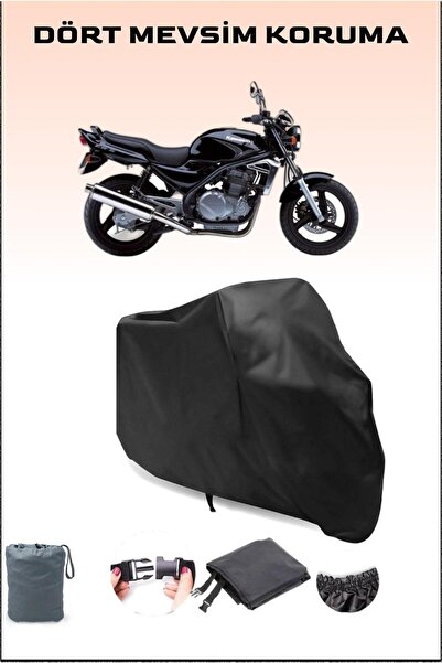 Breen قماش القنب للدراجات النارية المتوافق مع Kawasaki Er-5 باللون الأسود، غط...