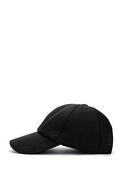 Tamer Tanca Чоловіча шкіряна чорна шапка