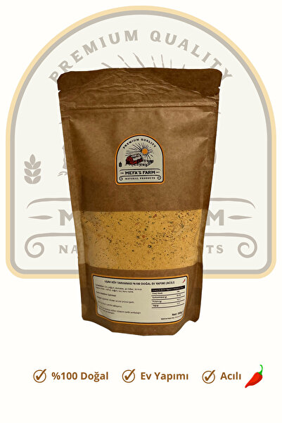 MEFAS FARM Uşak Köy Tarhanası %100 Doğal Ev Yapımı - 500gr. Acılı