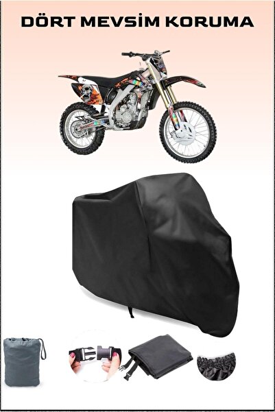 Breen Black Apachi Xz 250R Compatible Motorcycle Tarpaulin, Engine Cover