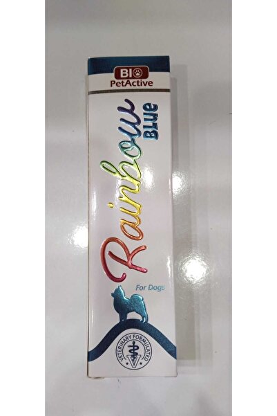 BioPetAct Rainbow Blue Dog Feather Paint