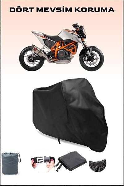 Breen قماش دراجة نارية أسود متوافق مع KTM 690 Duke R، غطاء المحرك