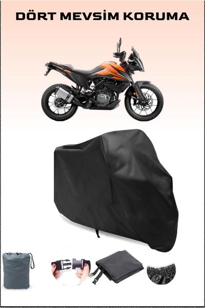 Breen قماش دراجة نارية أسود متوافق مع KTM 390 Adventure، غطاء محرك