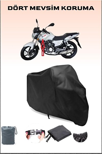 Breen Black Rks Titanic 150-R Compatible Motorcycle Tarpaulin, Motor Cover