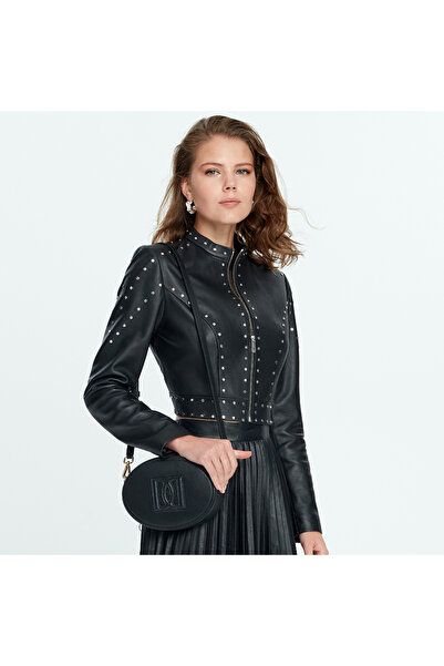 Desa Ady Siyah Kadın Deri Ceket