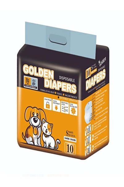 Golden Dıapers S Boy Köpek Eğitim Pedi 10 Lu