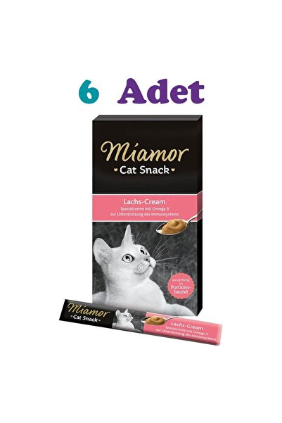 Miamor Lachs Cream Somonlu Kedi Ödül Maması 6×15g (6 Adet)