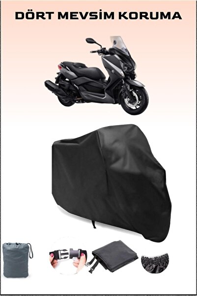 Breen أسود Yamaha X-max 400 Abs متوافق مع القماش المشمع للدراجات النارية، غطا...