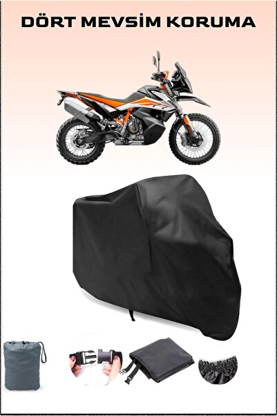 Breen قماش دراجة نارية أسود متوافق مع KTM 790 Adventure R، غطاء محرك