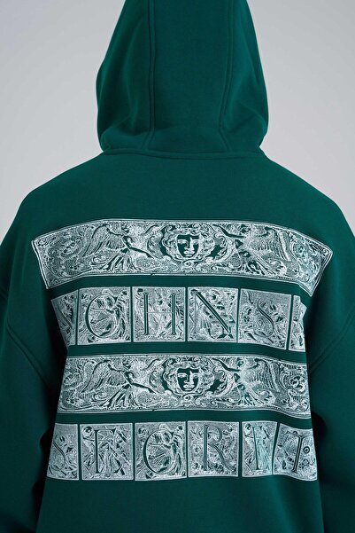 Machinist Ανδρικό φούτερ Machinist Secret με τύπωμα με κουκούλα Patrol Green