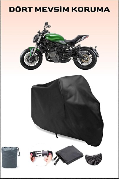 Breen Black Benelli 752 S Compatible Motorcycle Tarpaulin, Engine Cover