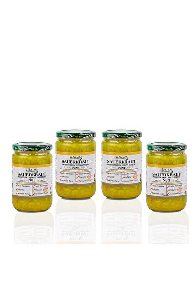 ŞİFA ANA Zerdeçallı Karabiberli Lahana Turşusu (4x660 Cc) No3