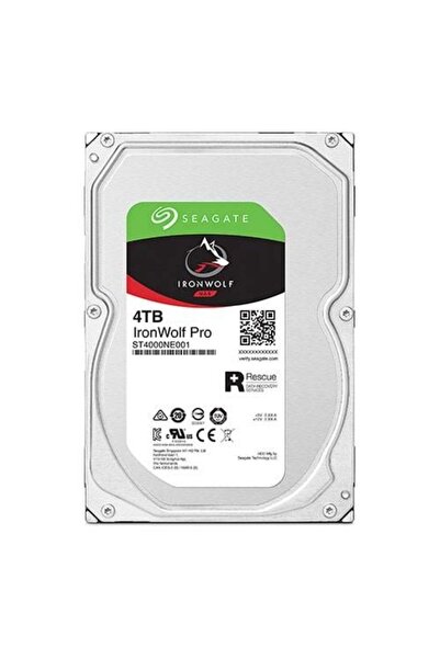Seagate 3,5" 4TB IRONWOLF PRO ST4000NE001 7200 RPM 256MB SATA-3 E-NAS Uyumlu ...