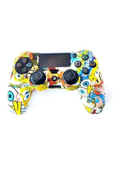 Konsol İstasyonu Playstation 4 Desenli Kol Koruyucu Silikon Kılıf 5p4 Ps4 Kol Kılıfı