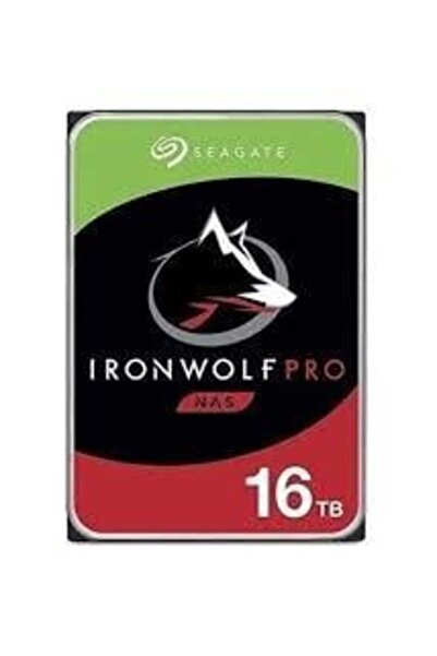 Seagate 3.5" 16TB IRONWOLF PRO ST16000NT001 7200 RPM 256MB SATA-3 NAS Diski