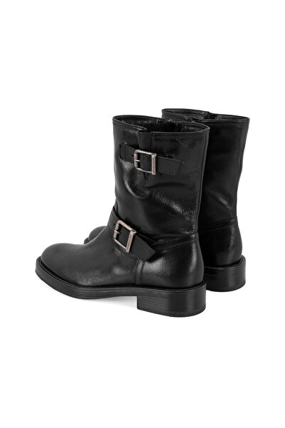 Desa Kadın Siyah Kemer Aksesuarlı Kadın Bot