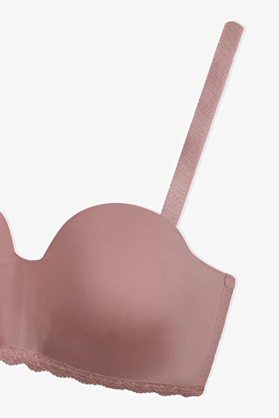 koza iç giyim Kadın Dolgusuz Mikro Straplez Sütyen